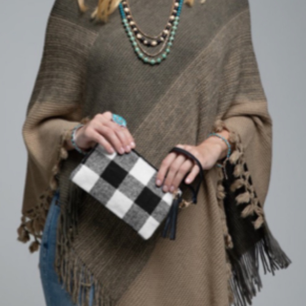 Buffalo Check Wallet Clutch Bag - Picture 3 of 5